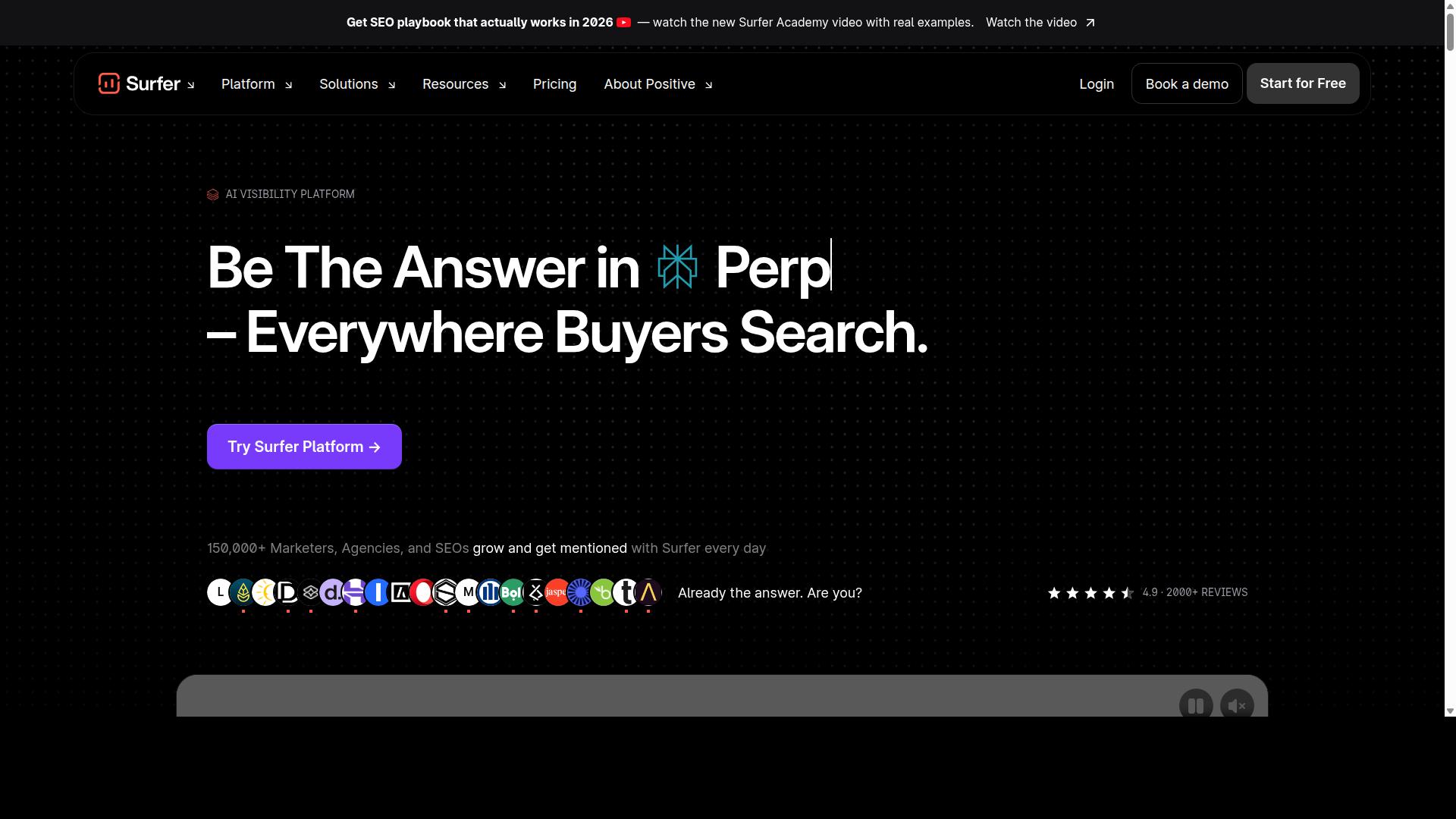 Surfer AI / Surfer SEO website